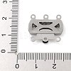 304 Stainless Steel Box Clasps STAS-M084-02A-P-3