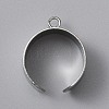 304 Stainless Steel Open Cuff Finger Ring Components X-STAS-WH0029-40B-P-2