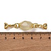 Rack Plating Brass and Citrine Flod Over Clasps KK-B103-05G-02-3