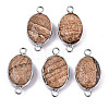 Natural Picasso Jasper Links/Connectors G-T131-102-17-1