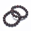 Natural Brecciated Jasper Bead Stretch Bracelets X-BJEW-K212-A-040-1