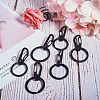 Iron Split Key Rings and Alloy Snap Key Clasps KEYC-PH0001-21-5