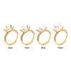 Adjustable Brass Ring Findings KK-WH0062-40G-4
