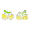 Transparent Acrylic Enamel Beads LS-TACR-N012-006G-1