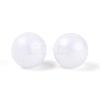 Rubberized Style Rainbow Opaque Acrylic Beads MACR-T010-12mm-08-01-3