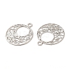 Long-Lasting Plated Brass Filigree Charms KK-K336-22P-2