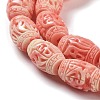 Synthetic Coral Carved Beads CORA-D033-B01-A-4