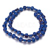 Electroplated Non-magnetic Synthetic Hematite Beads Strands G-P392-O06-1