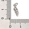 Rack Plating Brass Micro Pave Cubic Zirconia Charms KK-I720-56P-3