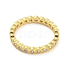 Rack Plating Brass Finger Ring with Cubic Zirconia RJEW-D014-01B-G-2