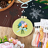 DIY Bouquet Pattern 3D Embroidery Starter Kits DIY-TA0006-26-17