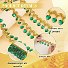 Polyester Lace Ribbon with Plastic Charms Tassel OCOR-WH0078-202A-03-4