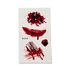 10Pcs 10 Style Halloween Horror Realistic Bloody Wound Scar Removable Temporary Water Proof Tattoos Paper Stickers AJEW-G048-06-2