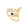 Brass Micro Pave Cubic Zirconia Pendants KK-F938-37G-02-2