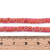 AB Color Plated Opaque Glass Beads Strands GLAA-T026-3x6mm-PM-5