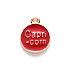 Alloy Enamel Pendants X-ENAM-S124-01B-07E-3