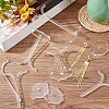 Fingerinspire 6Pcs 3 Styles Y-Shaped Acrylic Earring Display Stands CON-FG0001-05-5