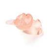 Luminous Resin Rabbit Ornament DJEW-R011-02B-2