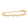 Iron Rhinestone Safety Pins Brooch Findings IFIN-A021-01D-G-1