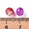Baking Paint Transparent Crackle Glass Beads X1-DGLA-Q018-6mm-M01-4
