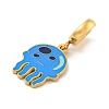 Ion Plating(IP) 304 Stainless Steel Enamel European Dangle Charms STAS-U005-33G-01-2