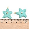 Dyed Synthetic Turquoise Pendants X-G-H353-01G-01-3