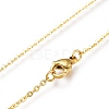 Brass Micro Pave Clear Cubic Zirconia Pendant Necklaces NJEW-A127-06G-3