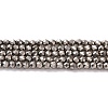 Electroplate Glass Beads Strands X-GLAA-H021-01A-FP12-2