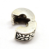 Alloy European Style Clasps PDLC-R001-18AS-3