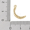 Rack Plating Brass Micro Pave Clear Cubic Zirconia Pendants KK-A224-03N-G-3