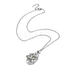 304 Stainless Steel Braided Macrame Pouch Empty Stone Holder Necklace Making NJEW-JN04568-02-2