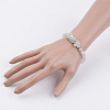 Natural White Moonstone Beaded Stretch Bracelets BJEW-JB03553-03-4