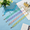 WADORN 5Pcs 5 Colors Transparent Acrylic Cable Chain Bag Straps DIY-WR0002-47-4
