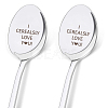 Stainless Steel Spoons Set AJEW-WH0160-023-1