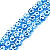 Handmade Millefiori Glass Bead Strands LAMP-N029-017B-15-1
