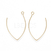 Brass Earring Hooks KK-T038-422G-1