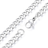 Men's 201 Stainless Steel Cuban Link Chain Necklace NJEW-N050-A06-5-55P-2