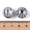 UV Plating Opaque Acrylic Beads OACR-T028-69B-3