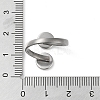 304 Stainless Steel Open Cuff Ring Findings X-STAS-E124-05A-P-4