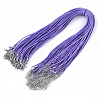 Waxed Cotton Cord Necklace Making MAK-S032-1.5mm-B10-1