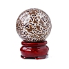 Natural Fish Roe Stone Crystal Ball Display Decorations PW-WG52652-01-3