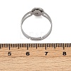 304 Stainless Steel Cuff Ring Components STAS-D372-06P-01-3