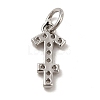 Brass Micro Pave Cubic Zirconia Charms KK-E077-02P-07-2