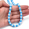Handmade Polymer Clay Beads Strands CLAY-N008-008T-4
