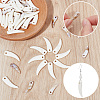 60Pcs 2 Styles Opaque Acrylic Pendants OACR-SP0002-34-6