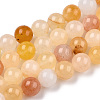 Natural Yellow Aventurine Beads Strands X-G-Q948-80A-6mm-1