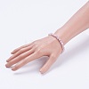 Natural Kunzite Stretch Bracelets BJEW-JB03738-01-3