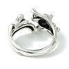 Fox Alloy Open Cuff Rings RJEW-K275-40AS-3