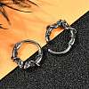 Snake 316 Surgical Stainless Steel Hoop Earrings EJEW-G416-20AS-3