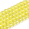 Electroplate Transparent Glass Beads Strands LS-GLAA-T032-T4mm-AB12-1